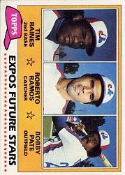 1981 Topps Baseball Cards      479     Tim Raines/Roberto Ramos/Bobby Pate RC